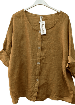Blusa Lino - Camel