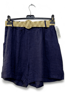 Short Lino - Azul Marino
