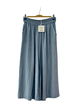 Pantalón Blonda (50% Lino) - Azul