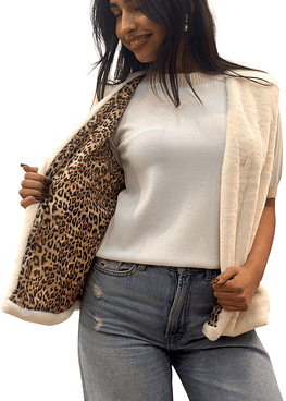 Chaqueta Piel sin Mangas