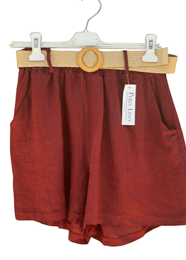 Short Lino - Burdeos