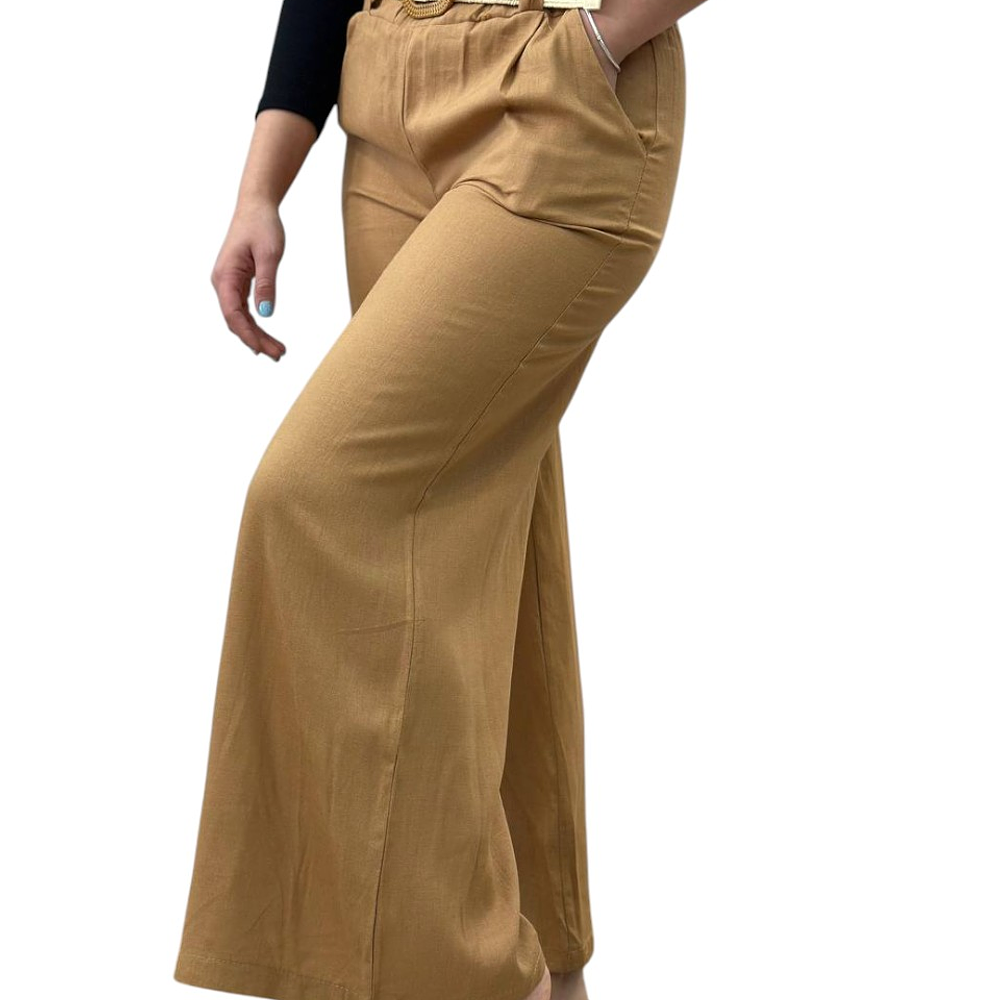 Pantalón Lino con Cinturón