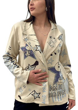 Blazer Gamuza Estampado - Estampado3