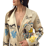 Blazer Gamuza Estampado