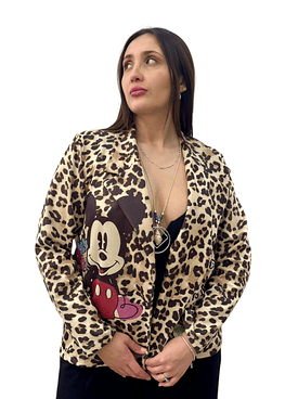 Blazer Gamuza Estampado - Estampado2