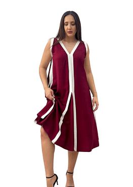 Vestido Cala - Burdeos