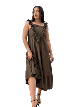 Vestido Positano - Café