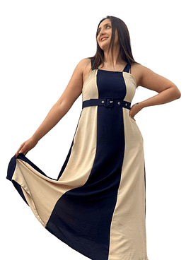 Vestido BiColor - Negro