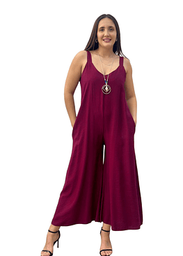 Enterito Liso con Bolsillos - Burdeos