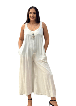 Enterito Liso con Bolsillos - Blanco