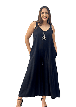 Enterito Liso con Bolsillos - Negro