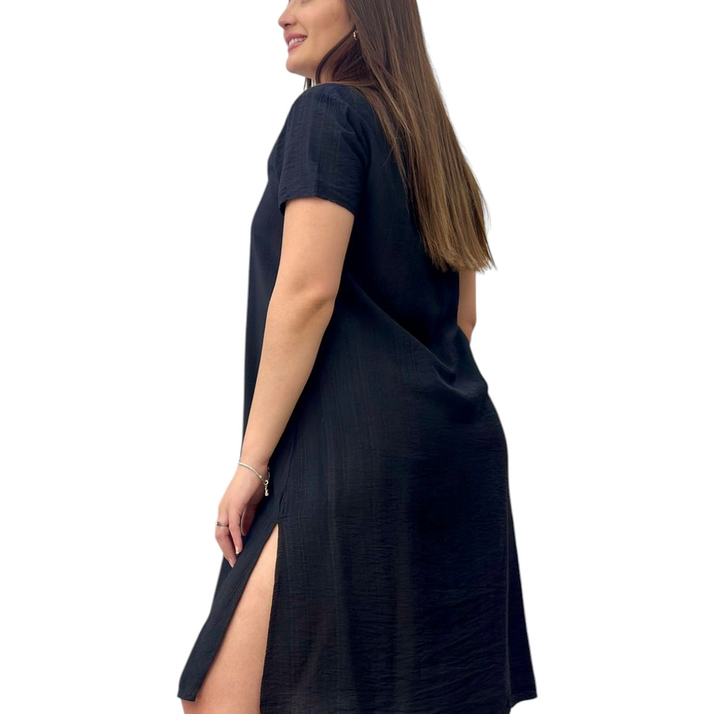 Vestido Boton con Manga