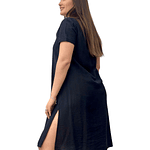 Vestido Boton con Manga