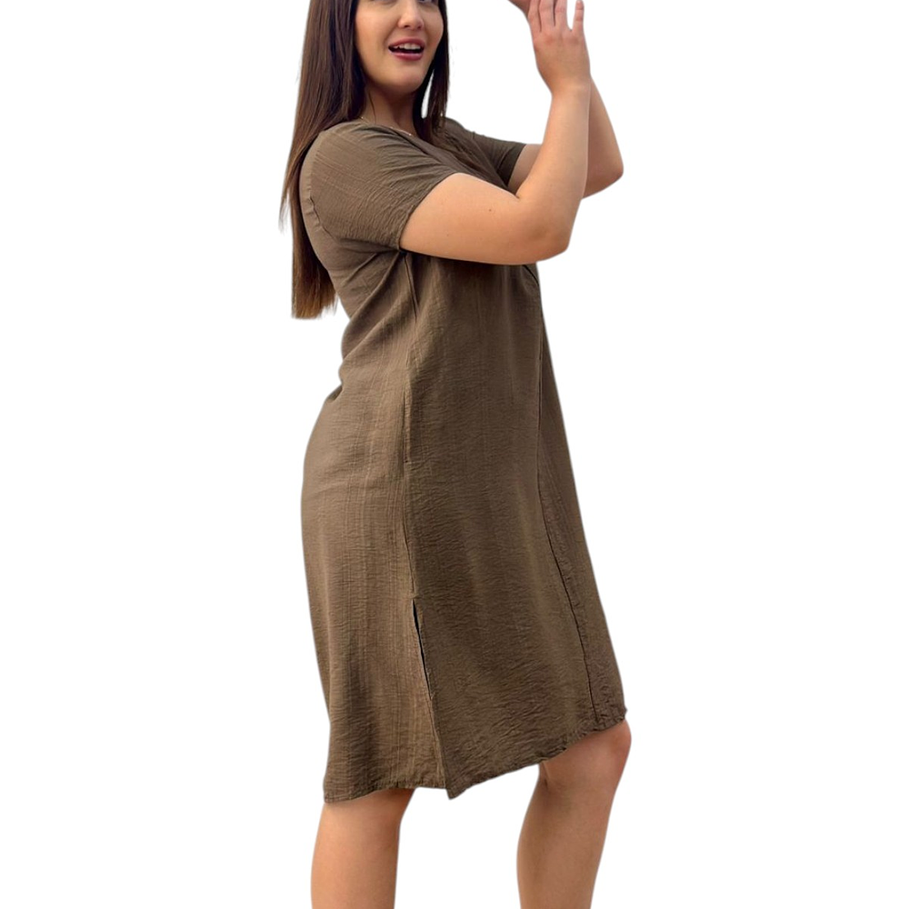 Vestido Boton con Manga