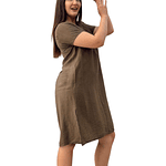 Vestido Boton con Manga