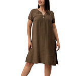 Vestido Boton con Manga