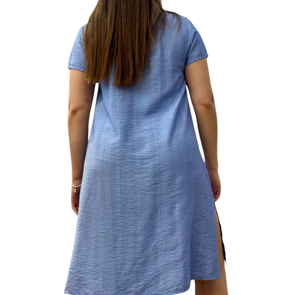 Vestido Boton con Manga