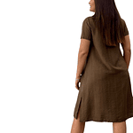 Vestido Boton con Manga