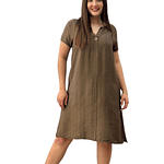 Vestido Boton con Manga