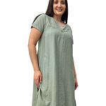 Vestido Boton con Manga