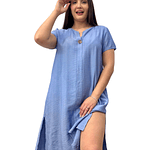 Vestido Boton con Manga