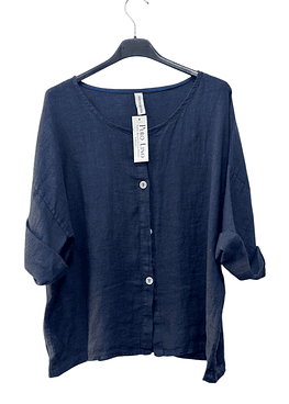Blusa Lino - Azul