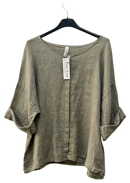 Blusa Lino - Fango