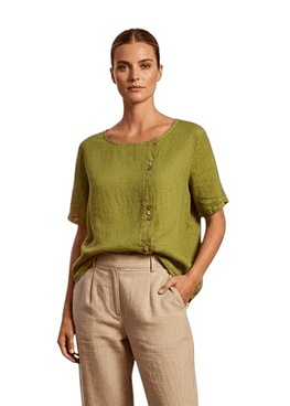 Blusa Lino 3 Botones