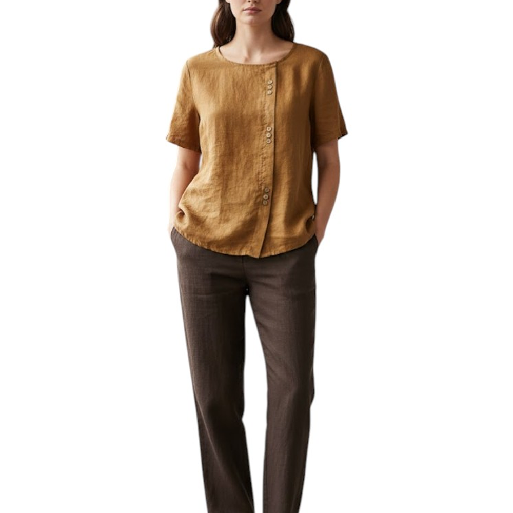 Blusa Lino 3 Botones