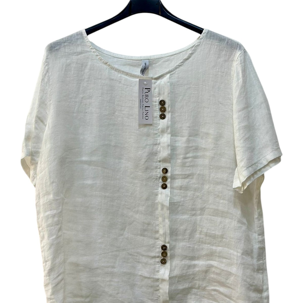 Blusa Lino 3 Botones