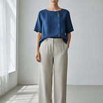 Blusa Lino 3 Botones