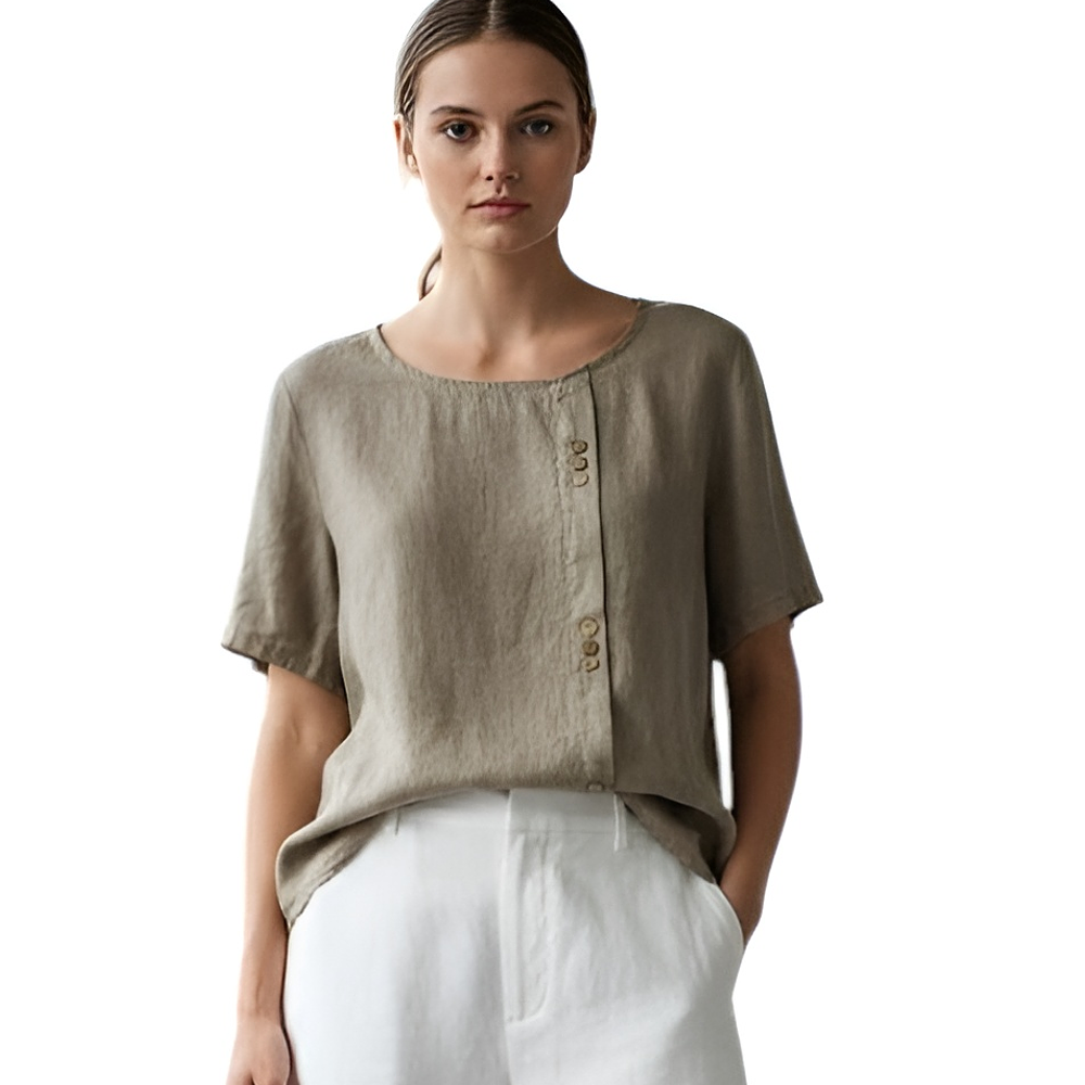 Blusa Lino 3 Botones