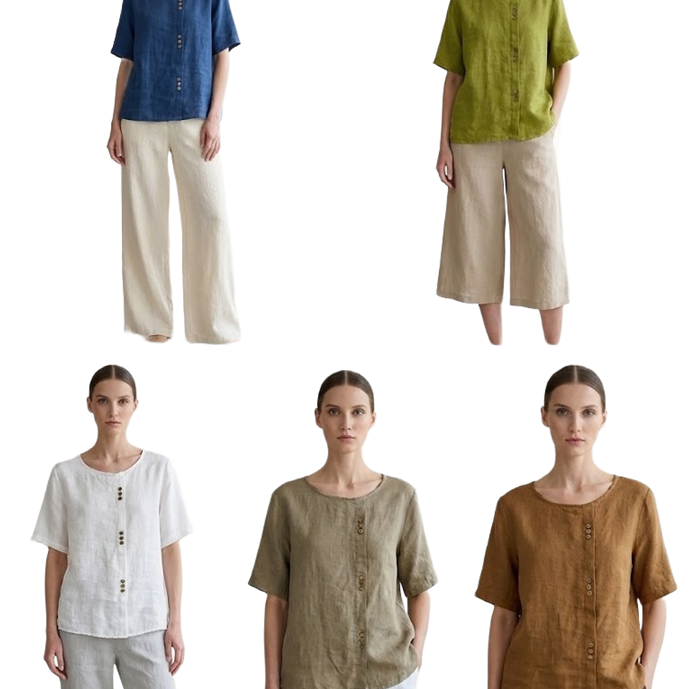 Blusa Lino 3 Botones