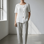 Blusa Lino 3 Botones