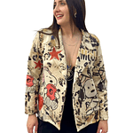 Blazer Gamuza Estampado