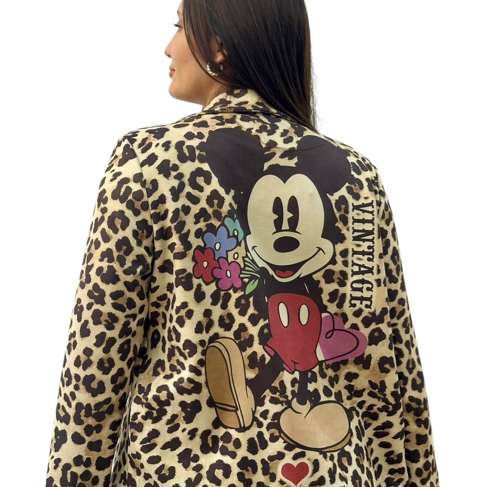 Blazer Gamuza Estampado