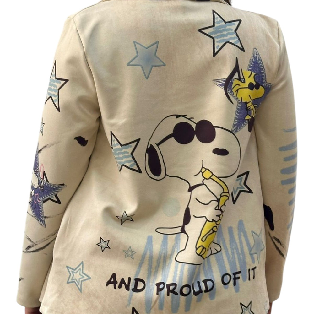 Blazer Gamuza Estampado