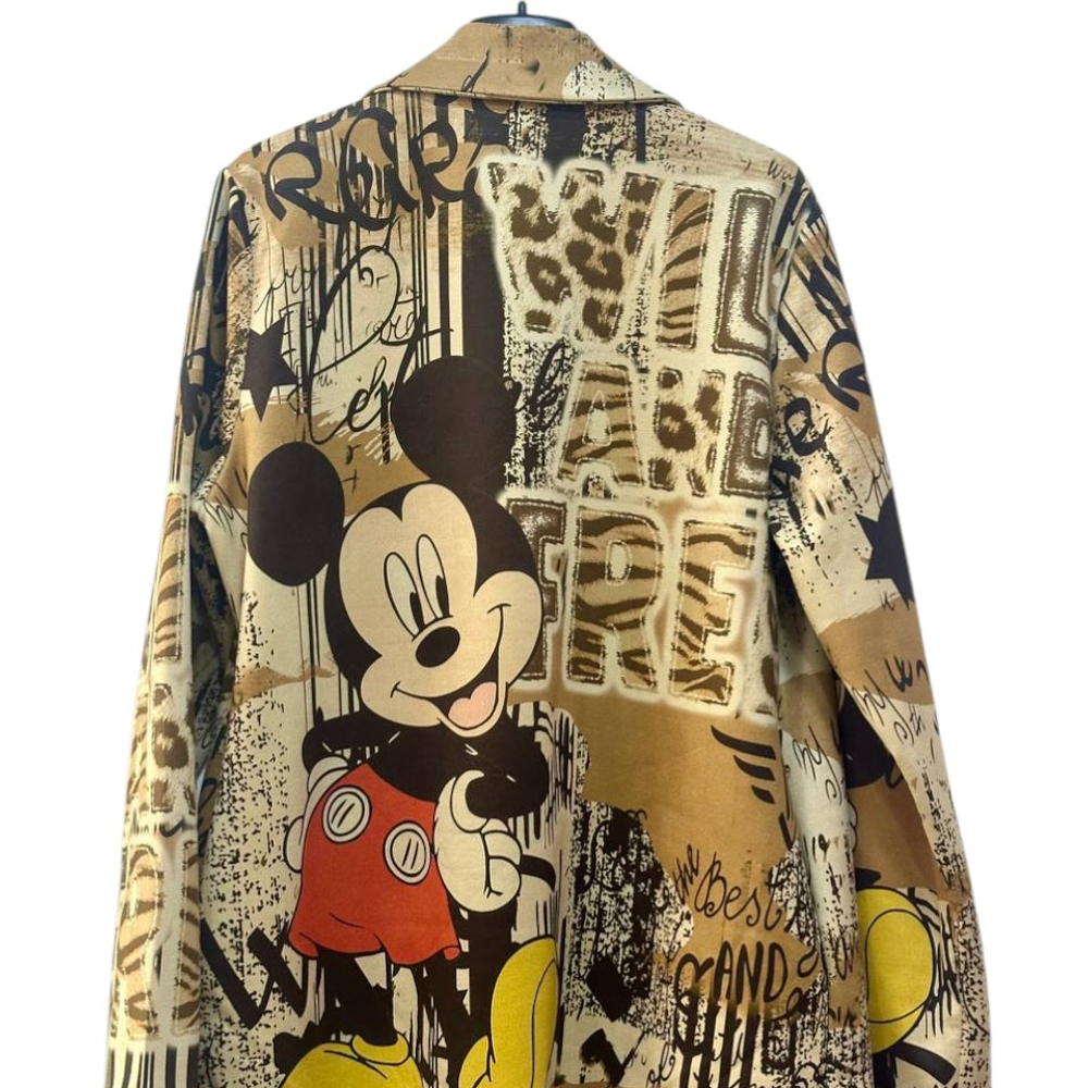 Blazer Gamuza Estampado