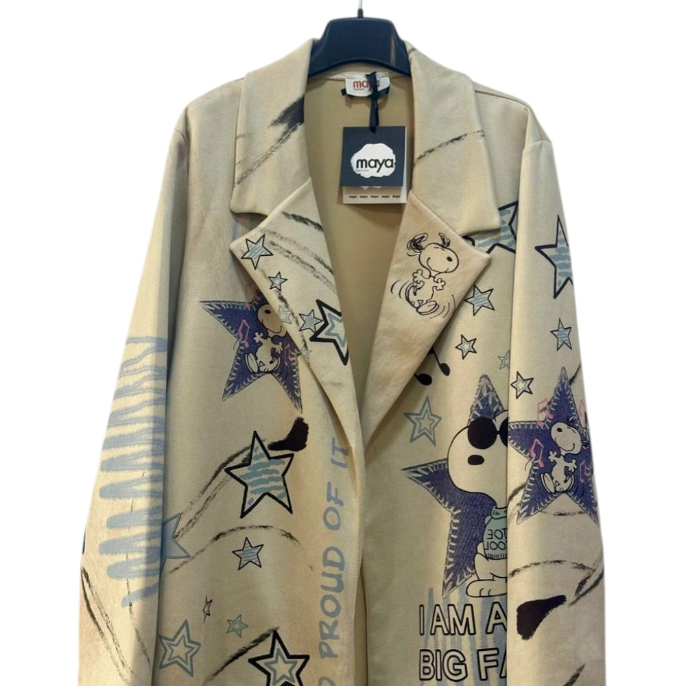 Blazer Gamuza Estampado