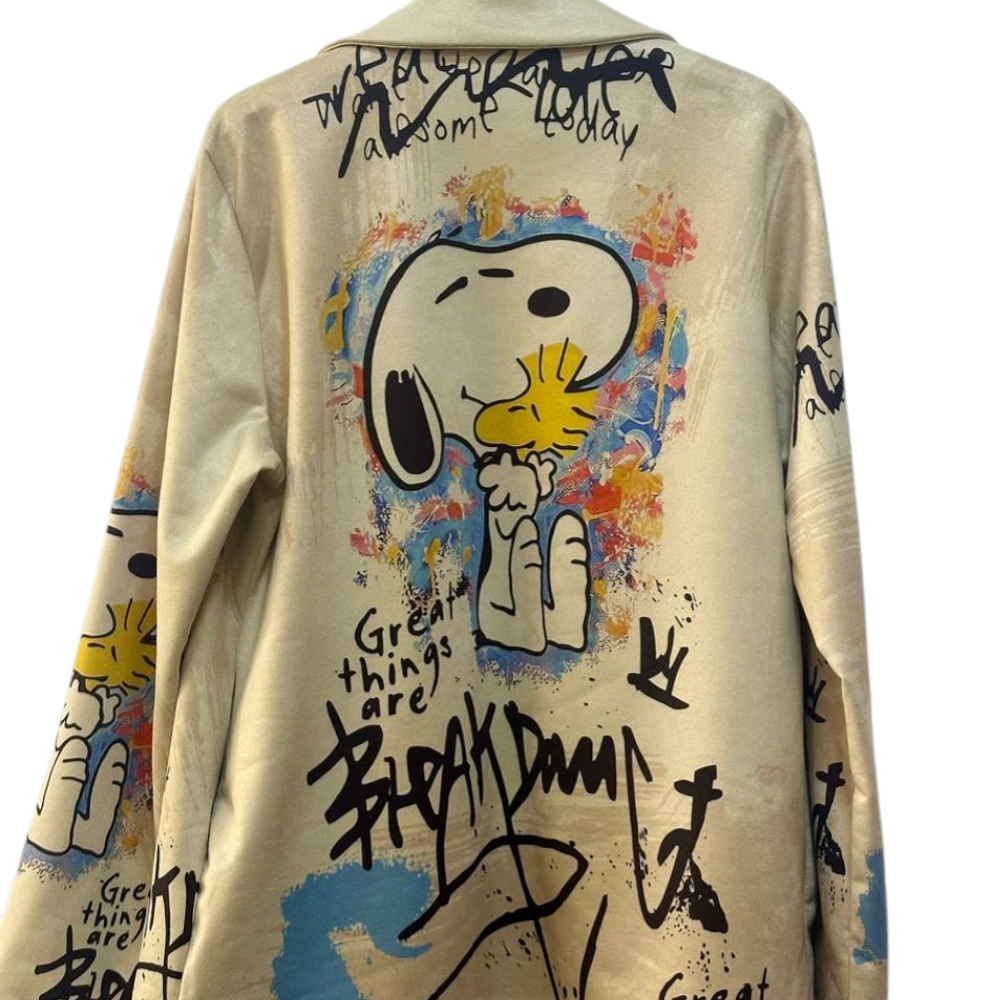 Blazer Gamuza Estampado