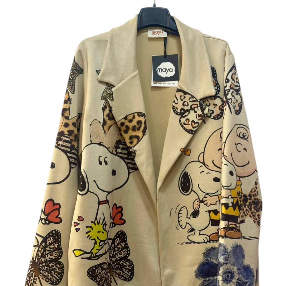 Blazer Gamuza Estampado