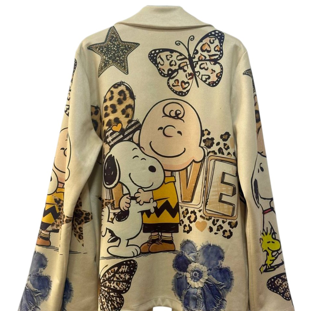 Blazer Gamuza Estampado