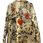 Blazer Gamuza Estampado