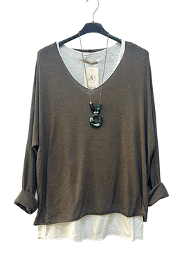 Blusón  Mentiroso - Café