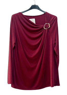 Blusón Broche - Magenta