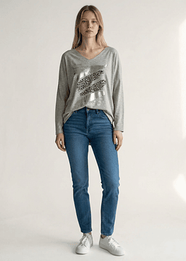 Bluson Print (#1621C) - Beige