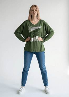 Bluson Print (#1621C) - Verde