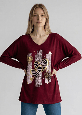 Blusón Corazon Print