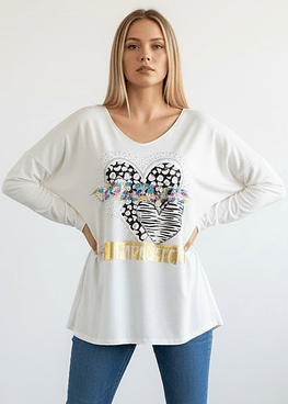 Bluson Corazon Imperfect - Blanco