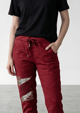 Joggers Print - Magenta